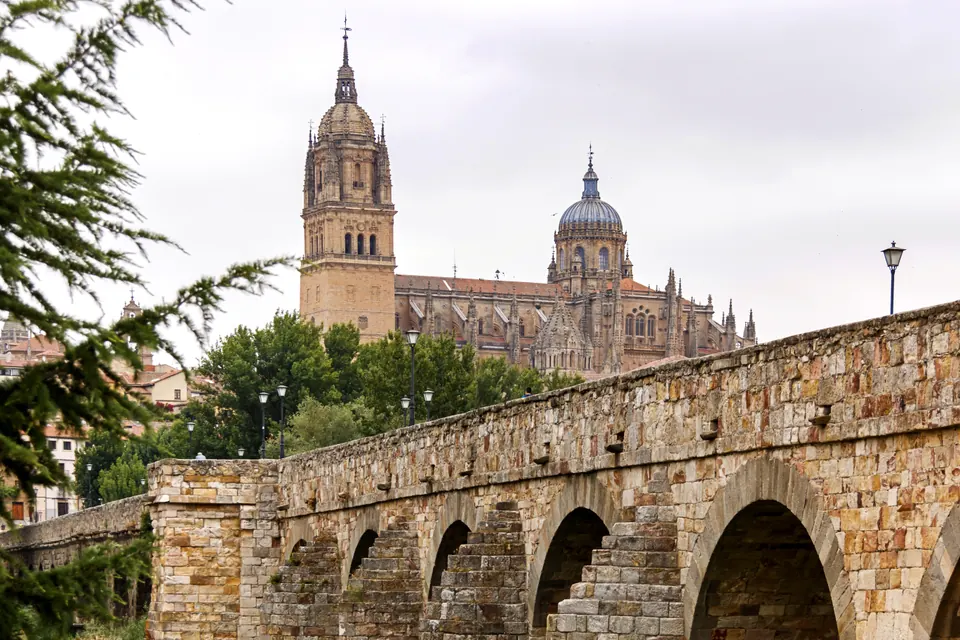 Centro histórico de Salamanca con edificios monumentales