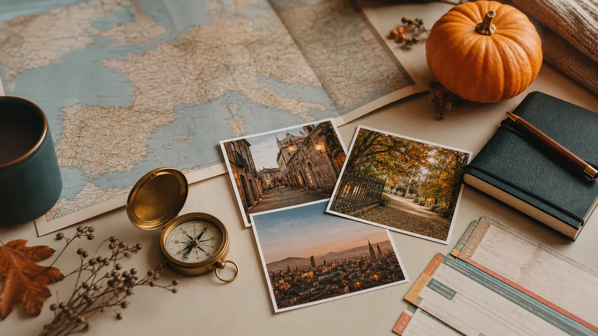 Mapa visual de destinos para viajar en Halloween