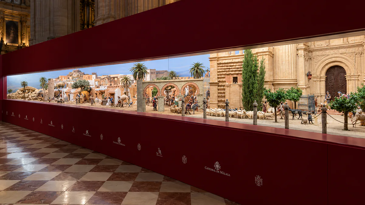 Recreación del Belén de la Catedral de Málaga
