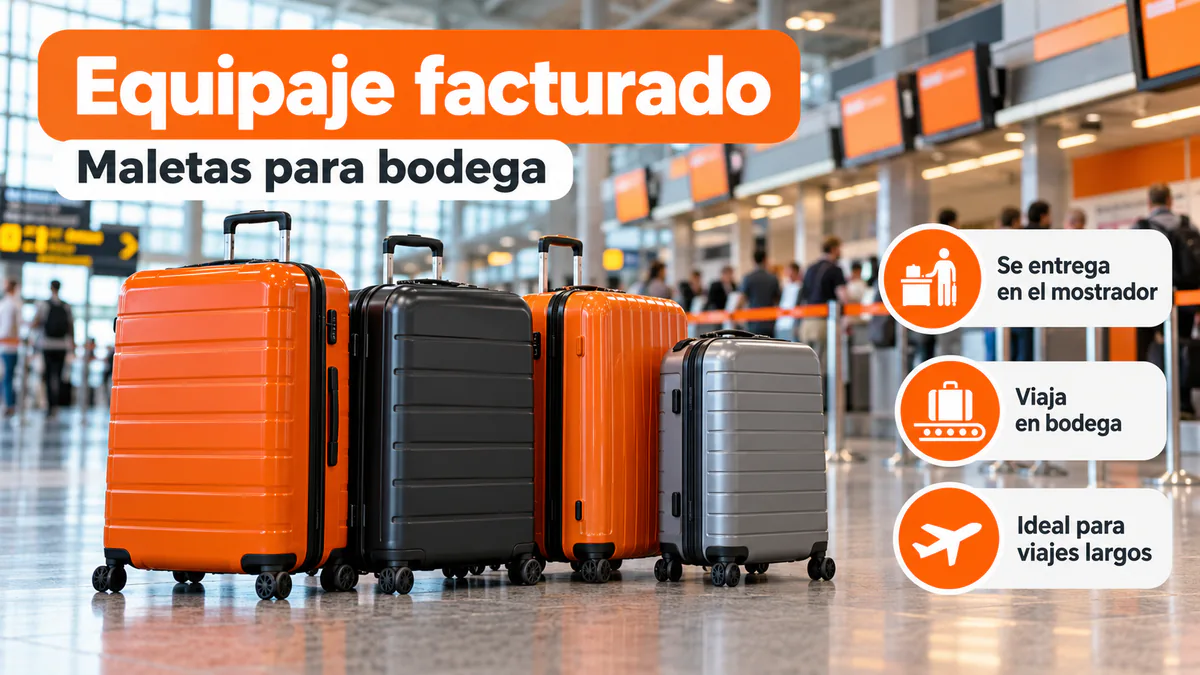 Varias maletas preparadas para las distintas franquicias facturadas de easyJet