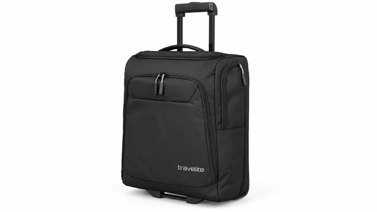 Bolsa con ruedas Travelite Kick Off S negra