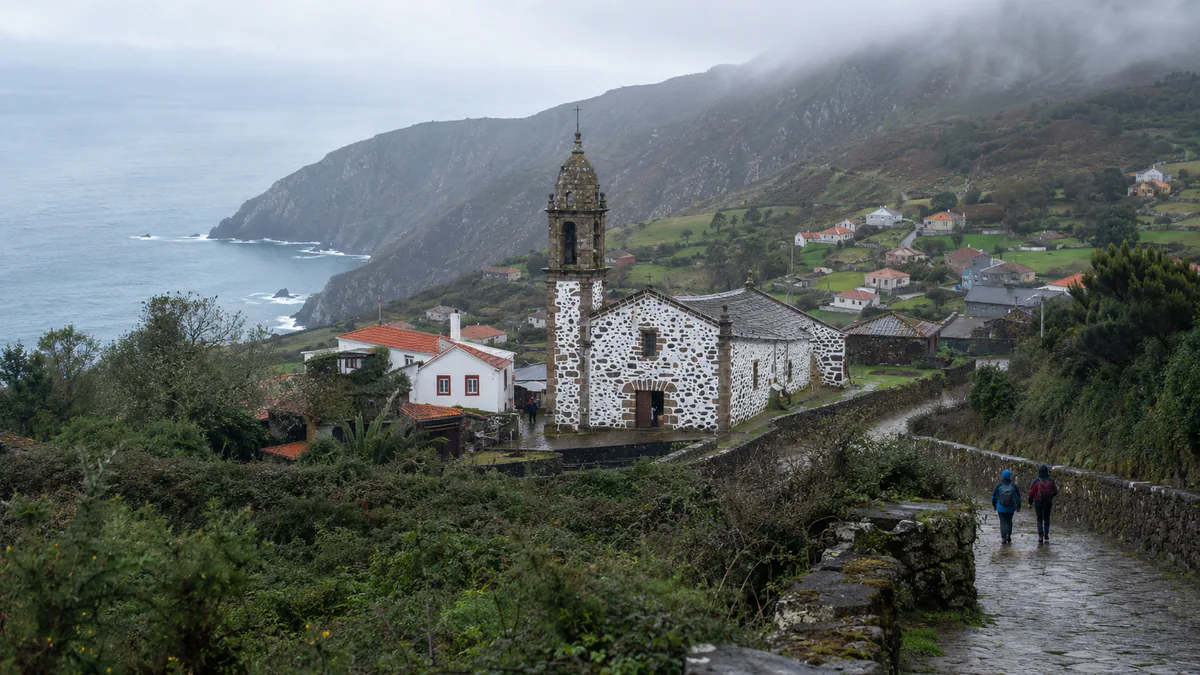 Santo André de Teixido y Serra da Capelada cerca de Cedeira