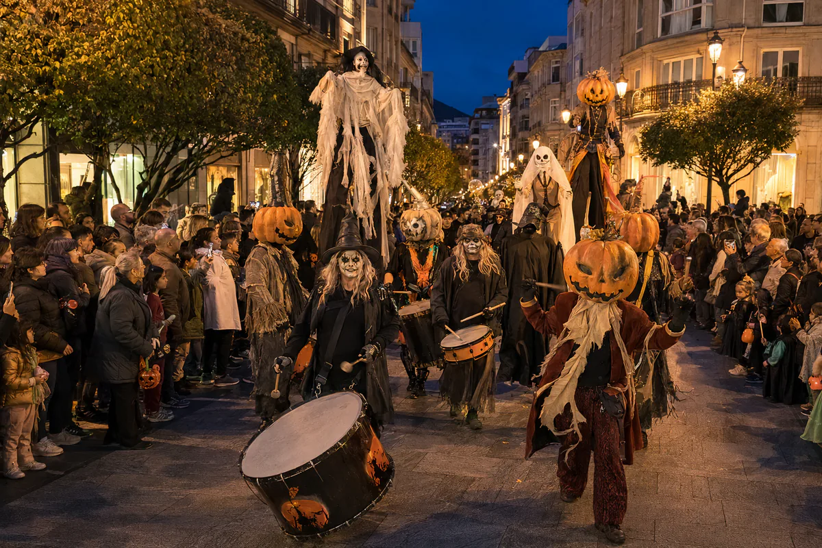 Desfile de Samaín y Halloween por el centro de Ourense