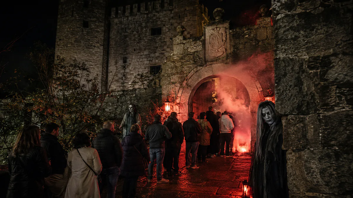 Recreación del Pasaxe do Terror en el Castelo dos Sarmiento de Ribadavia
