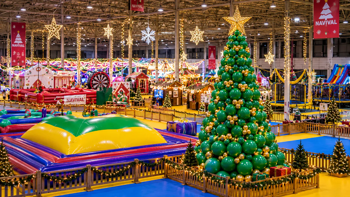 Recreación del parque infantil Navival en la Feria de Valladolid
